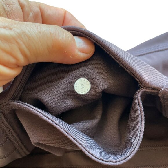 Lululemon Train Times Size 2 Purple Pant Leggings Mesh Side Panel - Picture 11 of 11